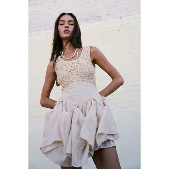 Free People Exotic Escape Convertible Maxi Dress Semolina Nwt - Picture 5 of 12